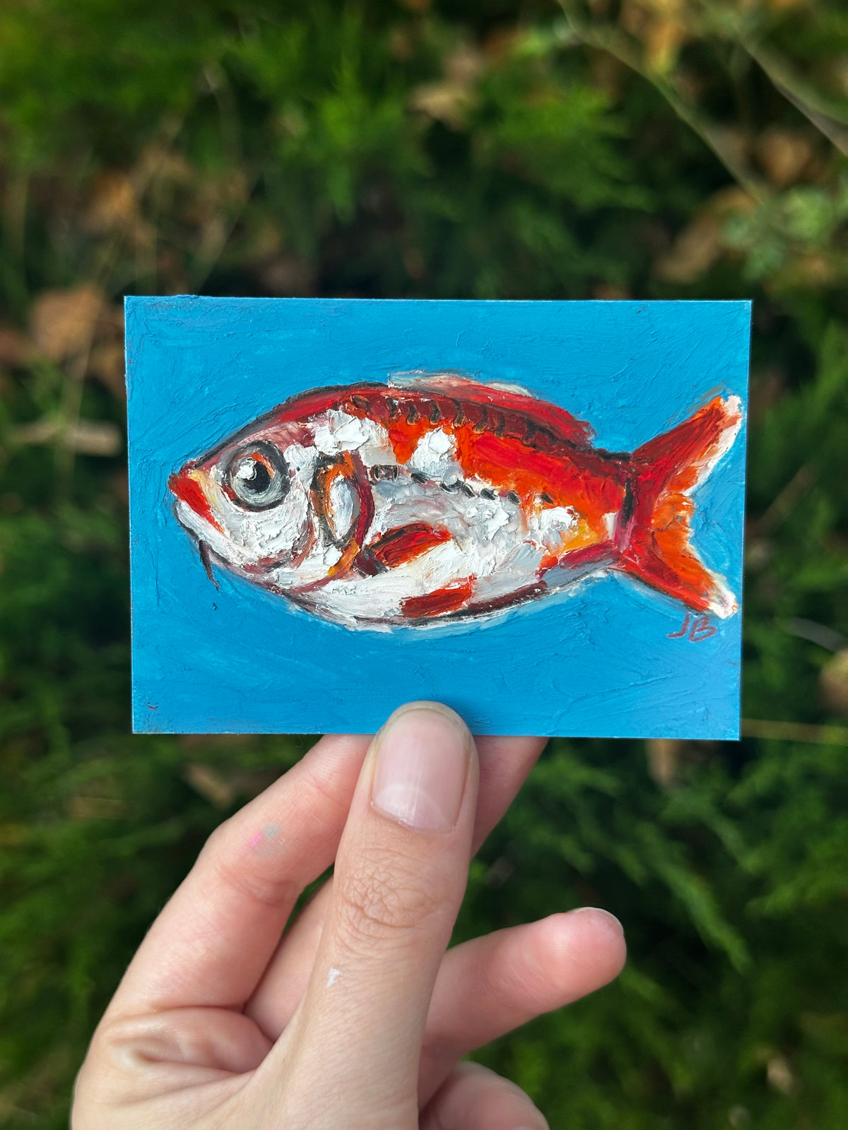Goldfish koi ACEO (2.5x3.5”)