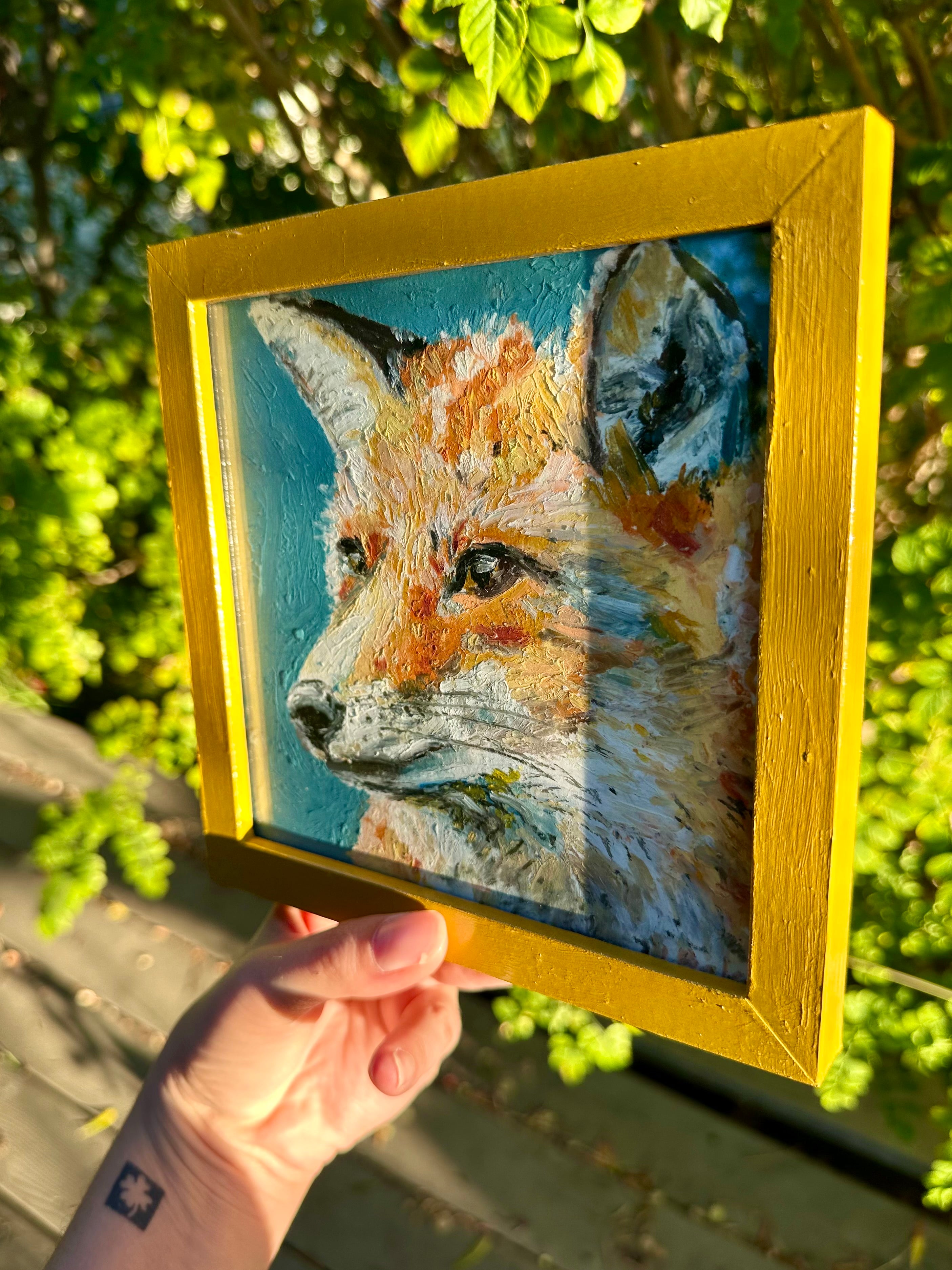 Fox 6x6” - Framed