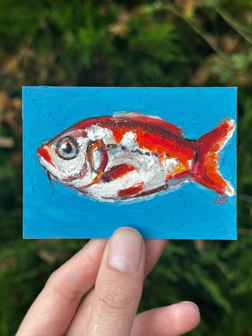 Goldfish koi ACEO (2.5x3.5”)