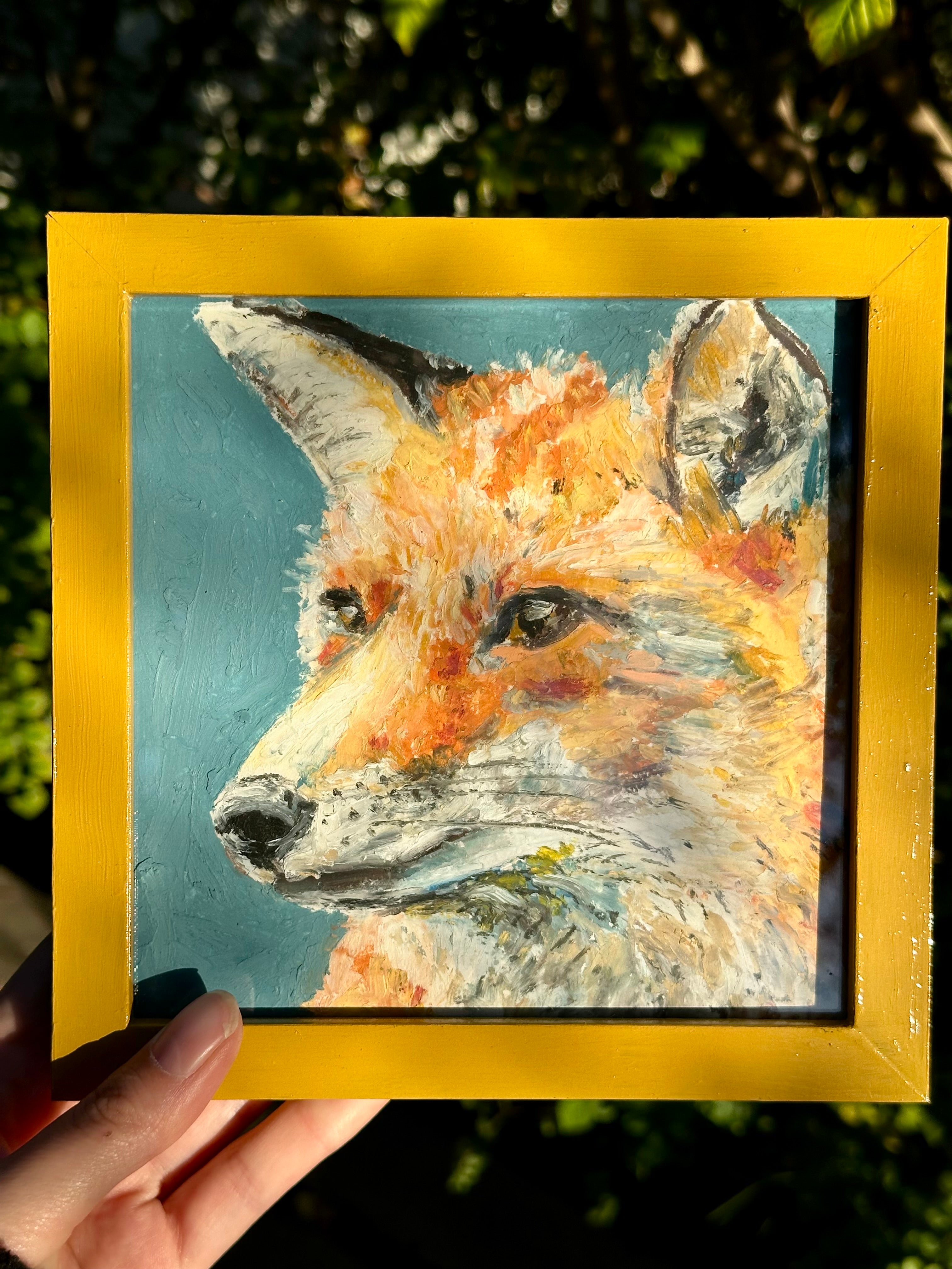 Fox 6x6” - Framed
