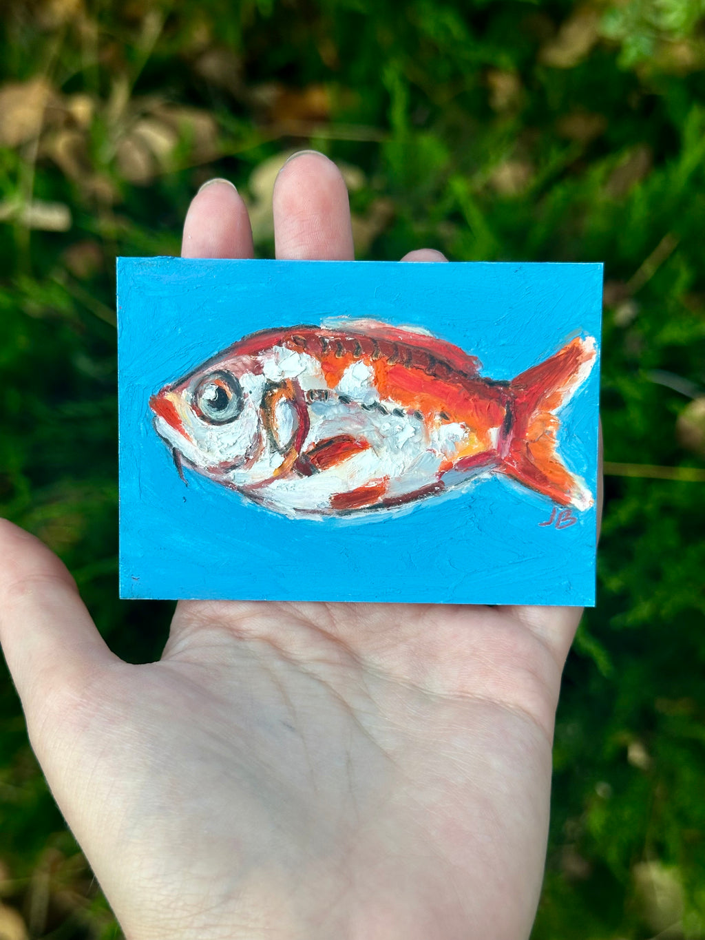 Goldfish koi ACEO (2.5x3.5”)
