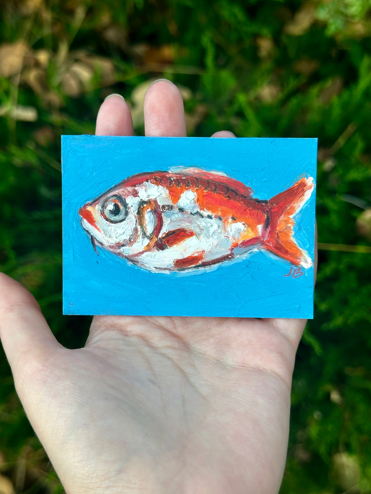 Goldfish koi ACEO (2.5x3.5”)