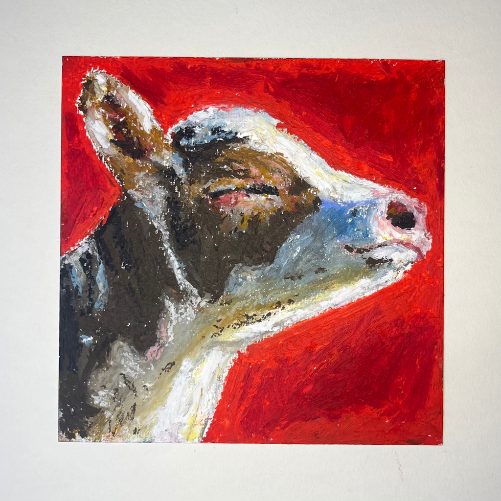 Happy Cow 6x6"