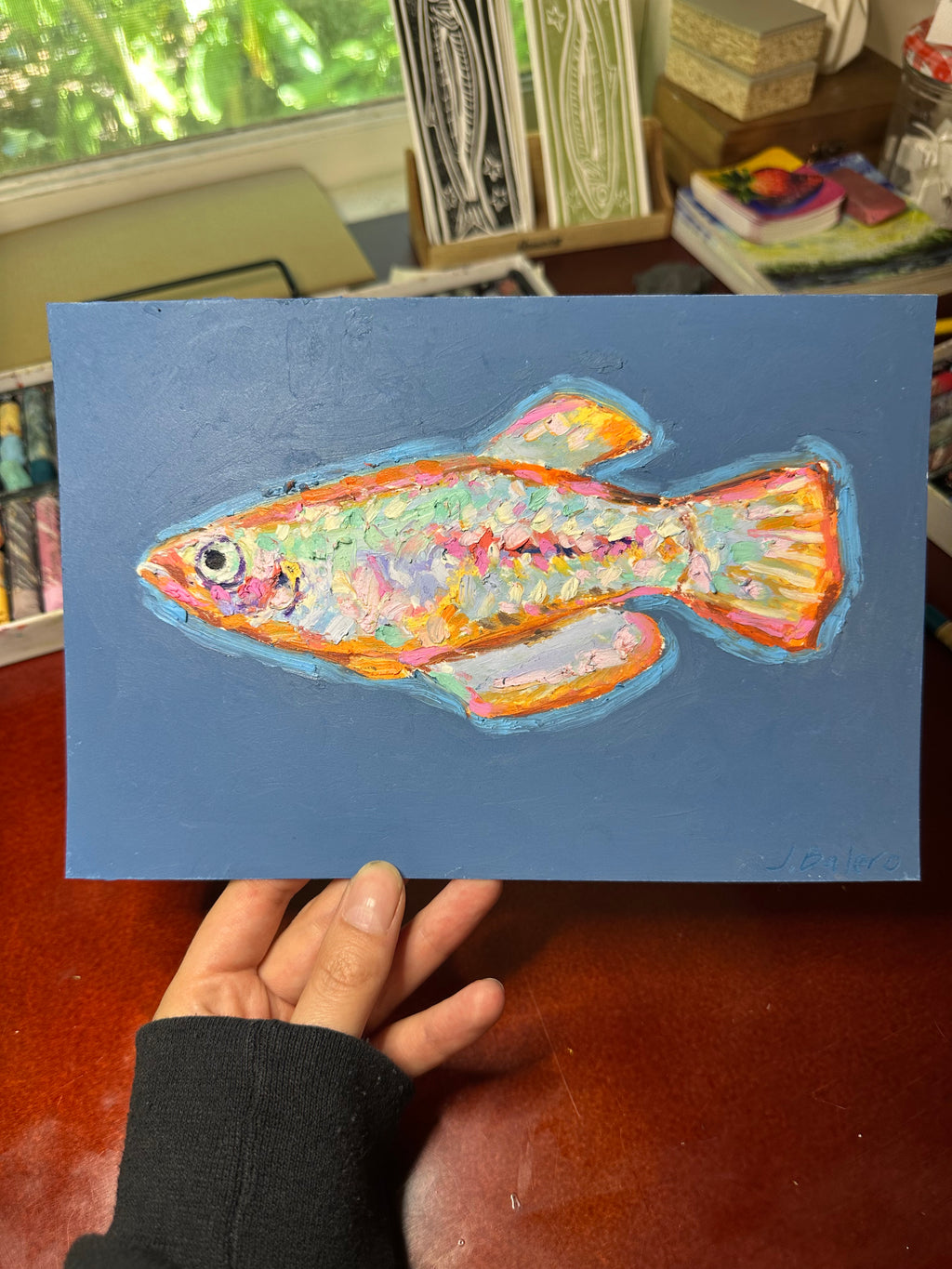 Medaka Fish 6x9"