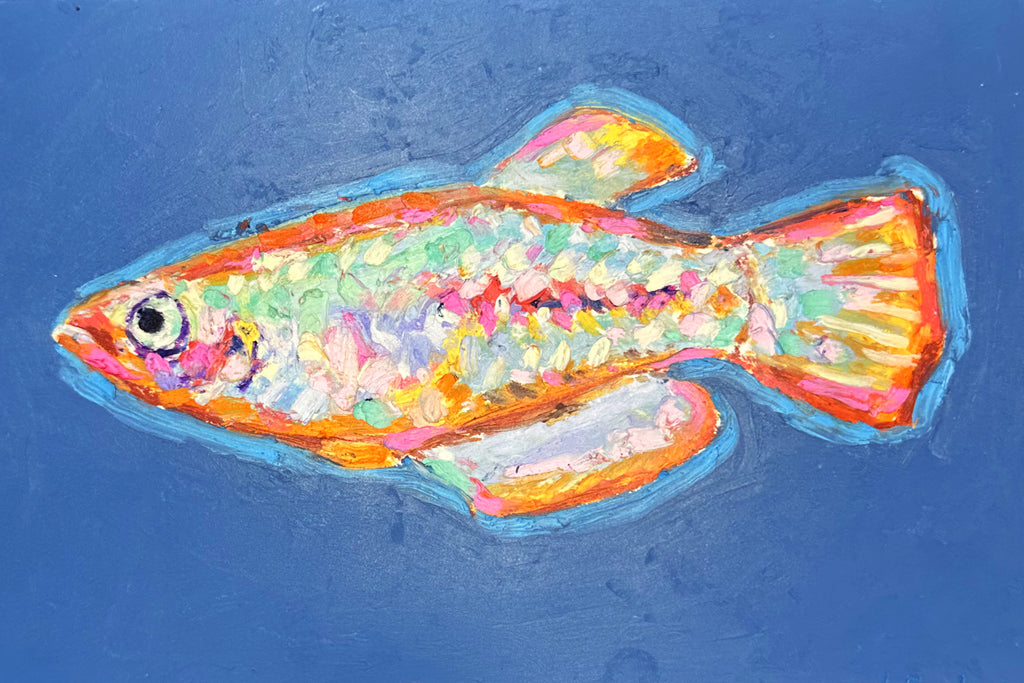 Medaka Fish 6x9"