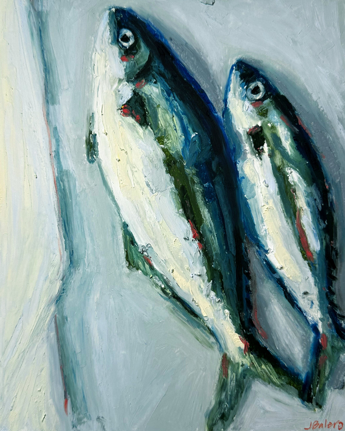 "Yellowtail Fish" - Original Oil Pastel Artwork 11x14" Matted