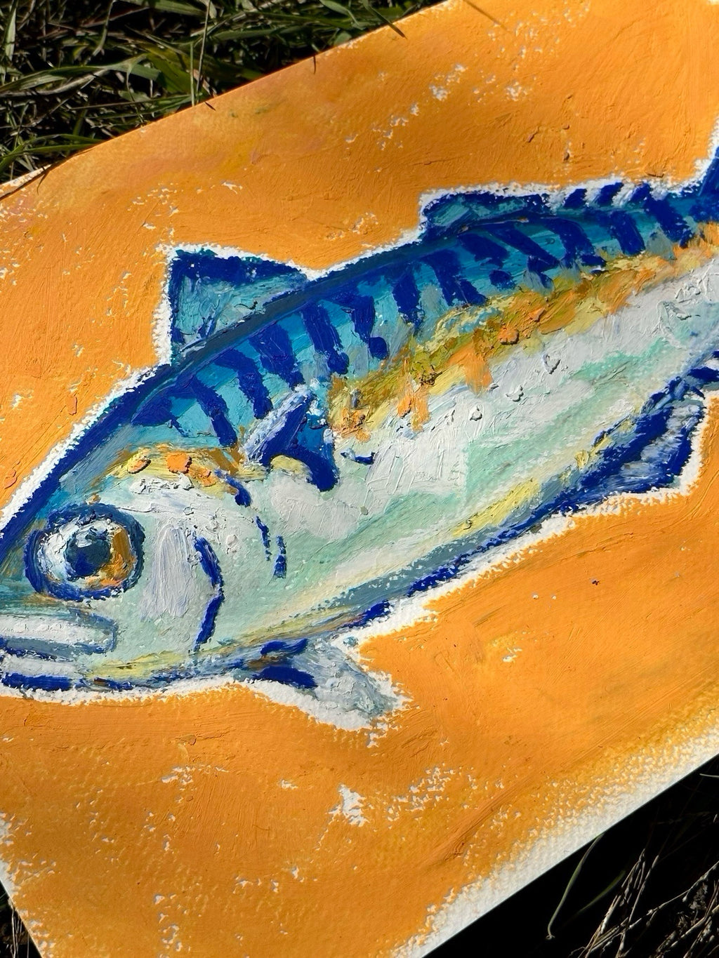 Mackerel in an Orange Sea