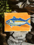 Mackerel in an Orange Sea