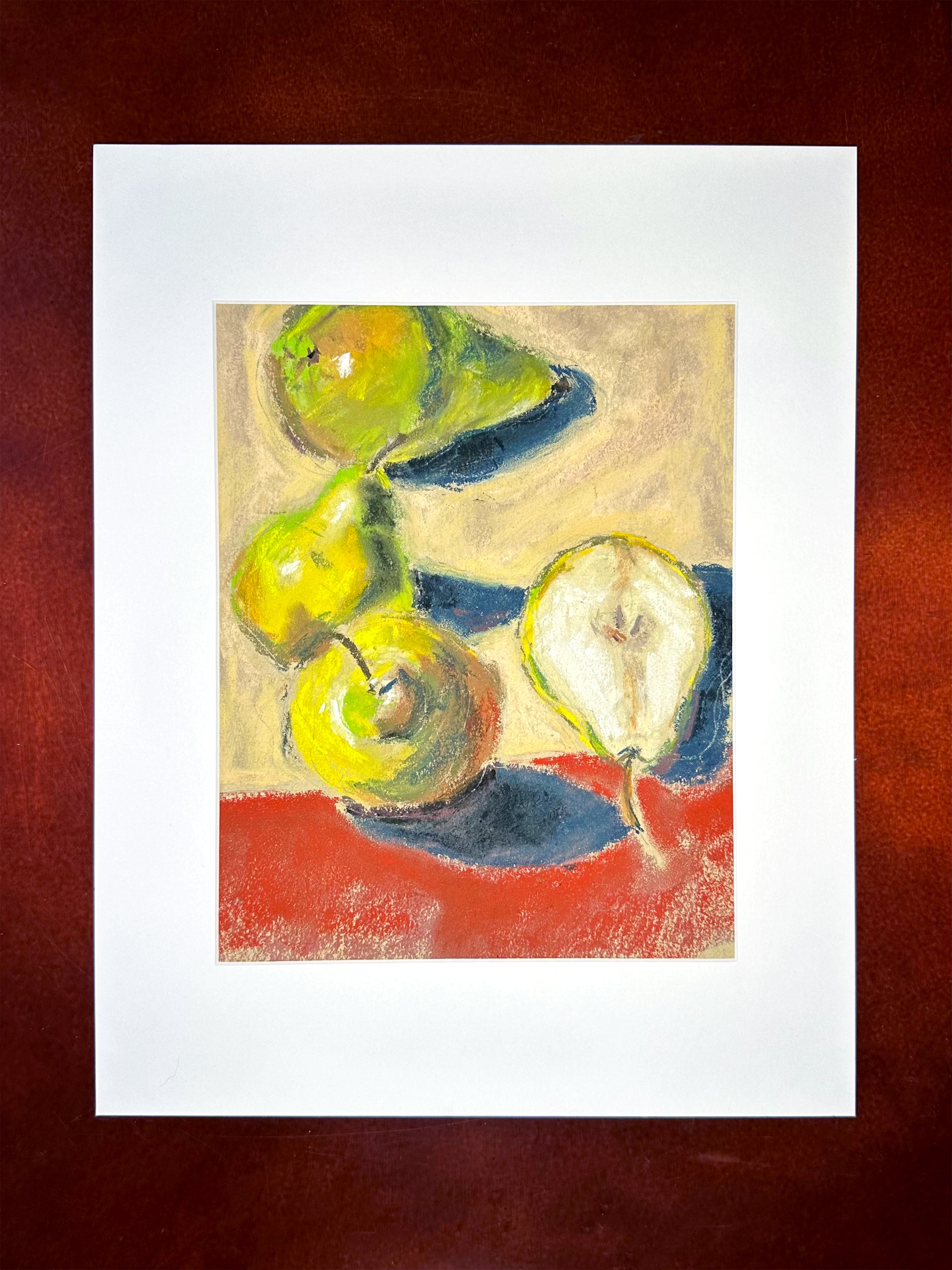 Pears - Original Soft Pastel Artwork 11x14" Matted